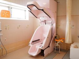 バリアフリーの浴室