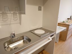 清潔なキッチン一角