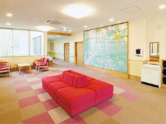 広い共有リビング  
