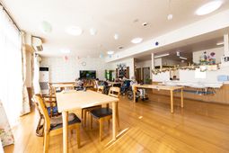 明るい共有スペース