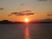 海上の夕日景色