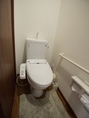 清潔なトイレ設備
