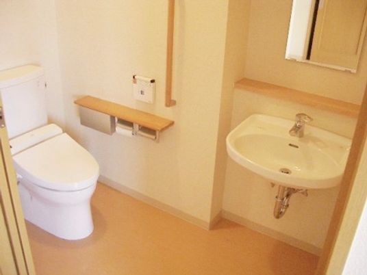 バリアフリー設計のトイレ