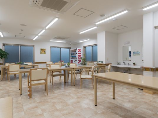 広々とした食堂の様子
