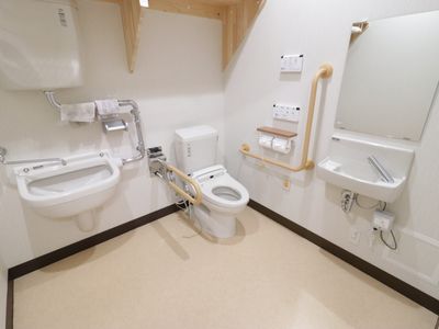 バリアフリー設計のトイレ