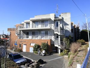 晴れた日の多階建て建物