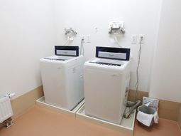 洗濯設備が整ったコーナー