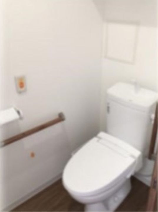 手すり付き清潔なトイレ