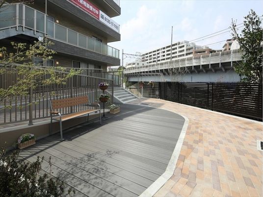 清潔感ある外観エリア