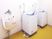 洗面台と洗濯機の配置