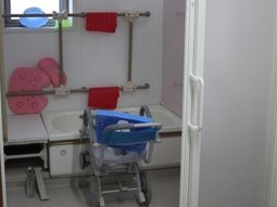 バリアフリーの整った洗面所