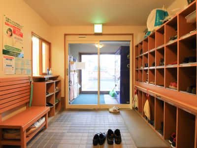 玄関と靴棚の空間