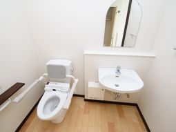 清潔なトイレ設備