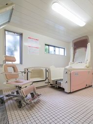 清潔な浴室設備
