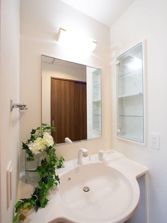 清潔感のある洗面台