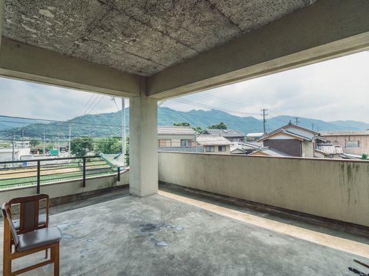 広々としたテラス風景