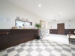 受付と休憩スペースの一角