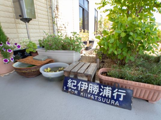 緑溢れるエントランス