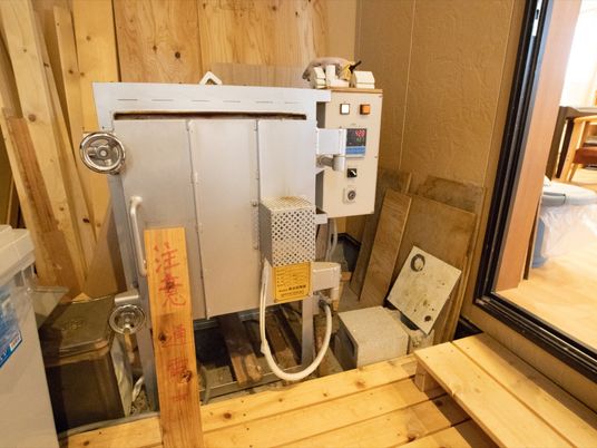 設備のある部屋の一角