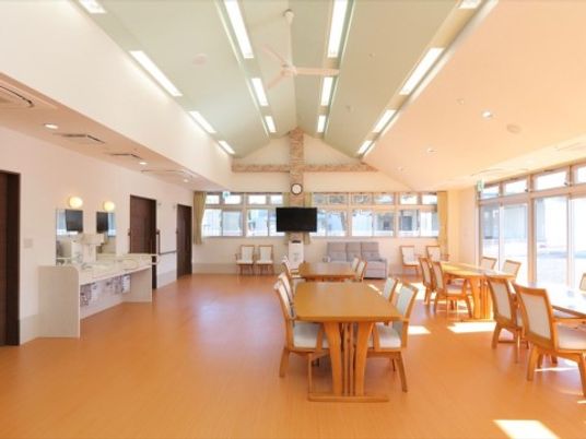 明るい共有スペース