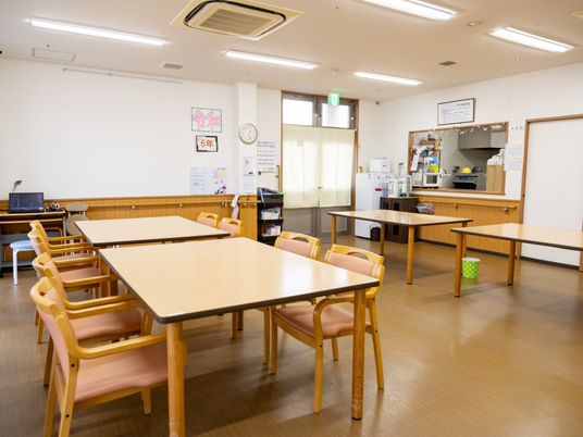 温かみのある食堂