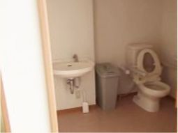 清潔なトイレの一角