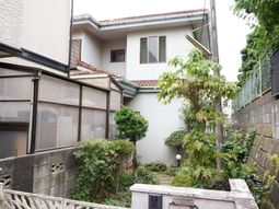 緑豊かな中庭風景