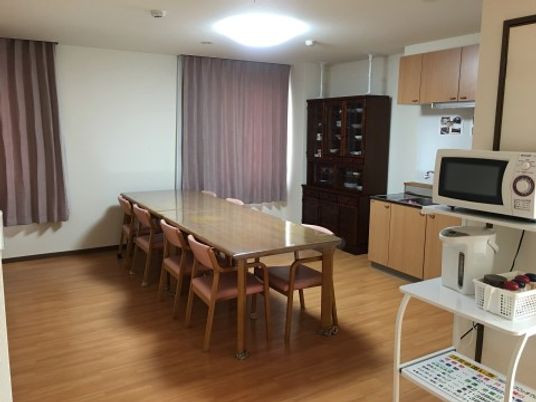 共用ダイニングの一角