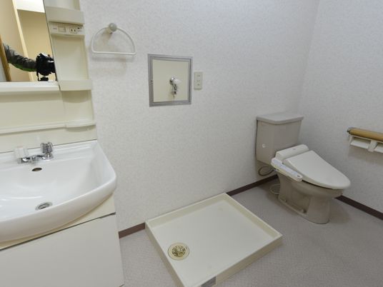 清潔感ある洗面トイレ空間
