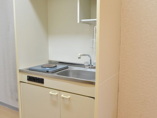 小規模キッチンの角度