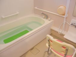 安全な設備の浴室