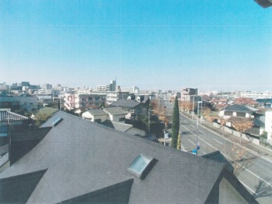 清々しい朝の中庭景