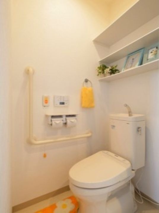 清潔なトイレの一角