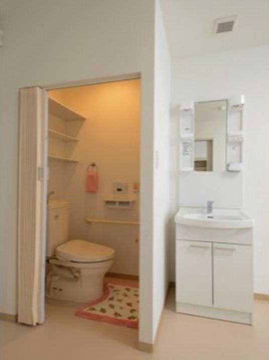 清潔なトイレ施設