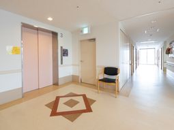 清潔な廊下とエレベーター