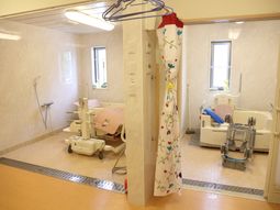 清潔な浴室設備