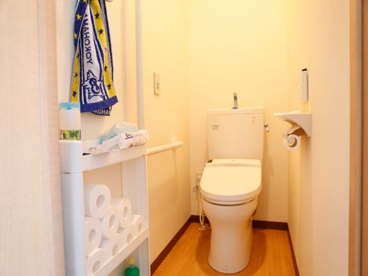 清潔なトイレの一角