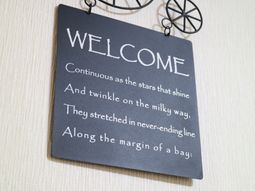 ウェルカムボードのメッセージ