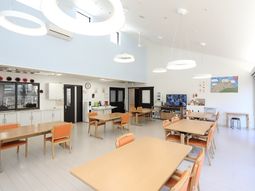 明るい共有スペース