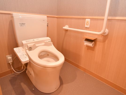 バリアフリー設計のトイレ