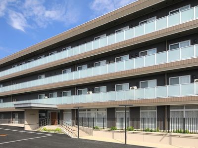 多階層建物のエントランス