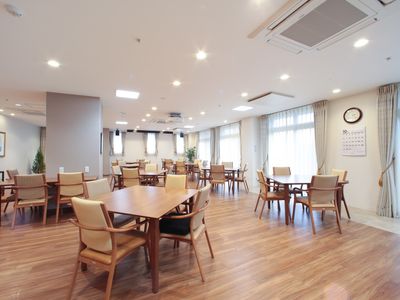 広々とした食堂