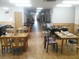 温かみのある食堂