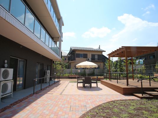 庭のある快適な空間