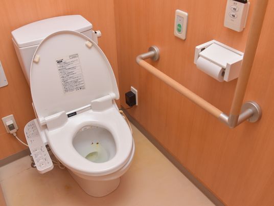 バリアフリー設計のトイレ