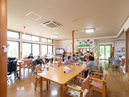 明るい共有スペース