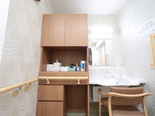 整理された清潔な洗面台