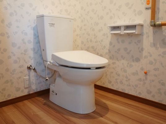 バリアフリー設計のトイレ