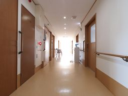 明るい廊下の様子