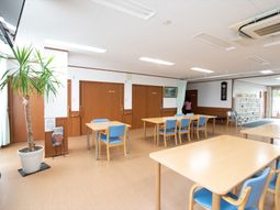 明るい共有スペース